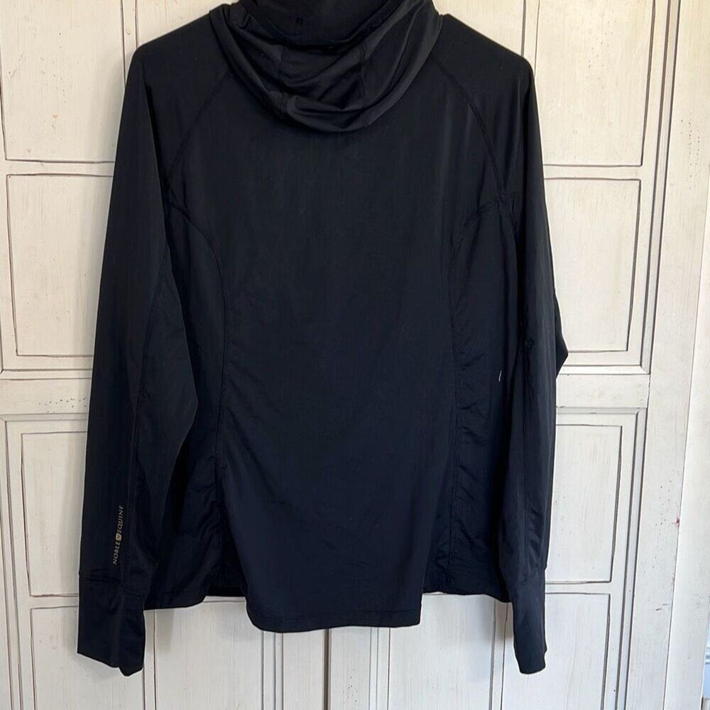 Noble Equine size large women’s lightweight hoodie jacket in black equestrian - Picture 4 of 6